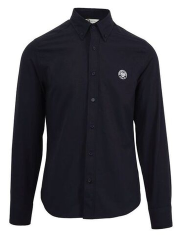 Мужская теннисная футболка с длинным рукавом Roland Garros Heritage Telio - темно-синий