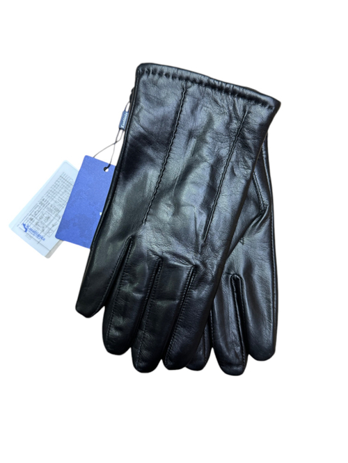 Перчатки.Мужские.Кожаные.Люкс качества. Подклад: трикотаж-шерсть.5 шт в упаковке.