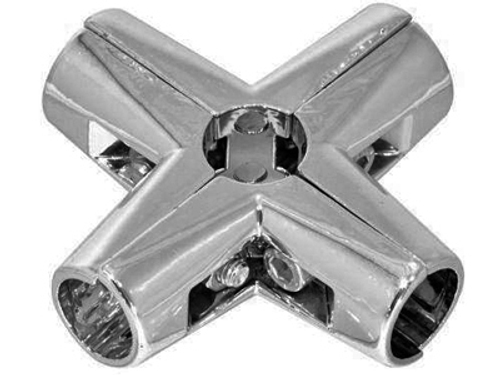 UNO type10 соединение крестообразное нерегулир., хром VACUUM