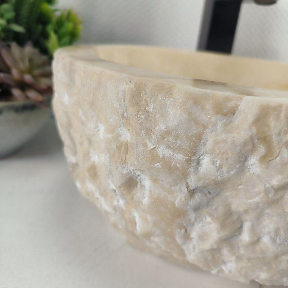 Каменная раковина из оникса Erozy White EO-04247 (41*32*15) 0212 из натурального камня