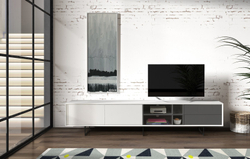 ТВ тумба DUPEN TV-130 белая (white)
