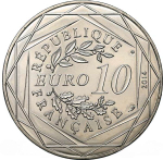 France 10 Euro 2014 – Liberté by Sempé (Spring Edition). Silver Coin from the "Values of the Republic" Series