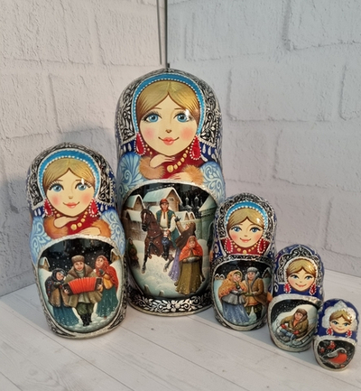 Машрешка 18см "Зима" 5 мест