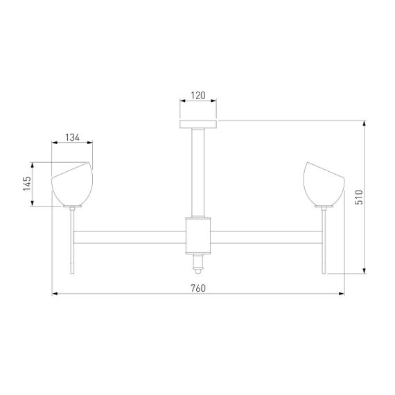 Подвесная люстра Eurosvet Arrista 60130/8 хром Smart