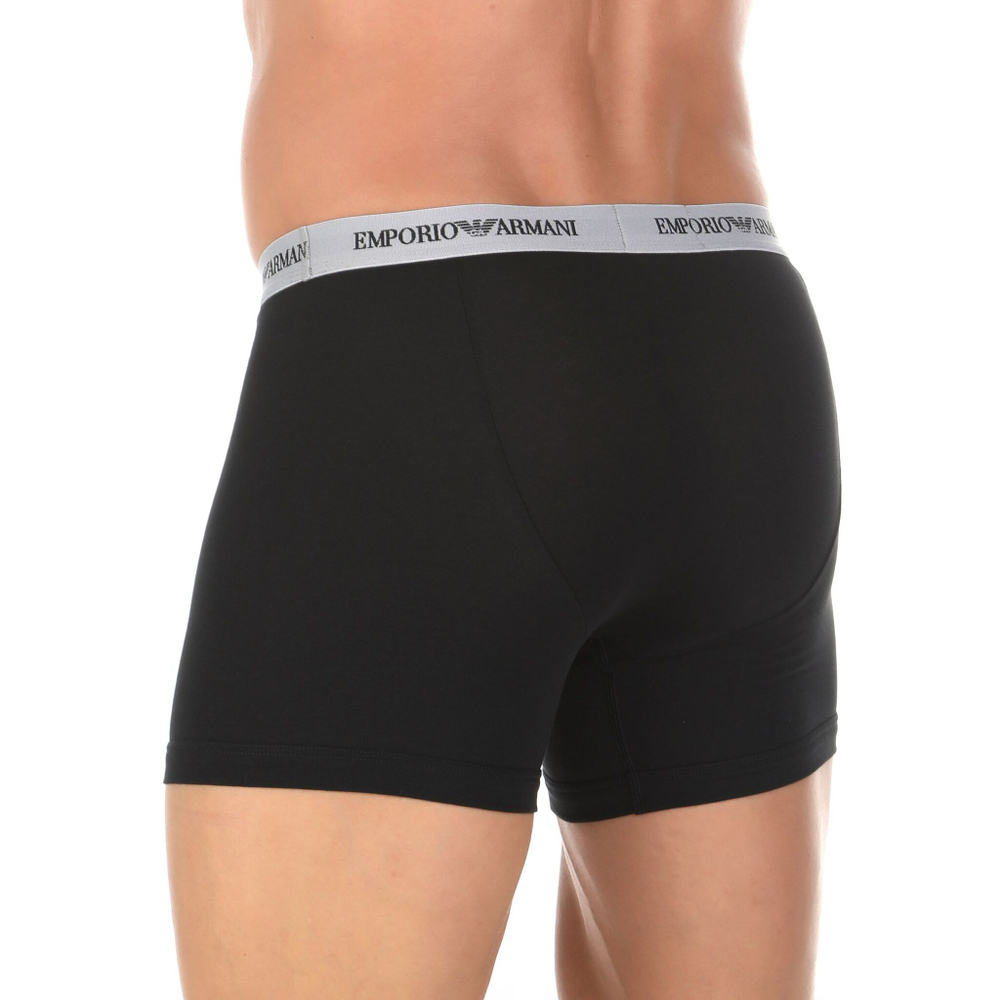 Набор из 2 мужских трусов-боксеров Emporio Armani - черных и серых (Размер: L) (Цвет: разноцветный)