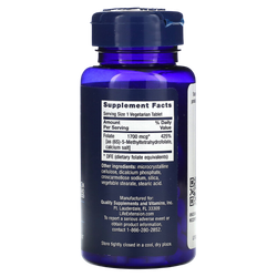 Life Extension Optimized Folate 1700 mcg DFE 100 tablets , Метил Фолат