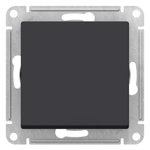 ATLASDESIGN AQUA 1-клавишный ПЕРЕКЛЮЧАТЕЛЬ IP44, сх.6, 10АХ, механизм, КАРБОН