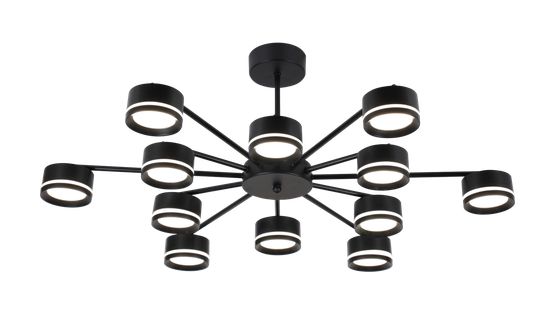 9490/6+6 BLACK (1) Люстра (RL)