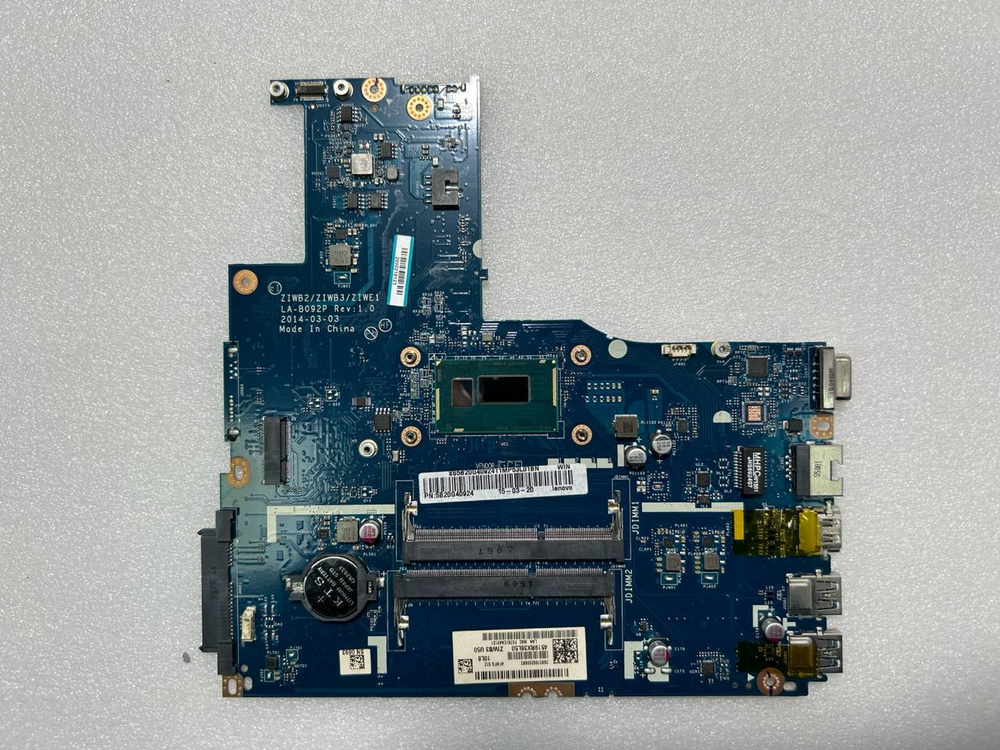 Материнская плата для ноутбука Lenovo B50-70 LA-B09 UMA W8S Intel core i3-4005 NFP NDOC 1000 (5B20G40924), оригинал
