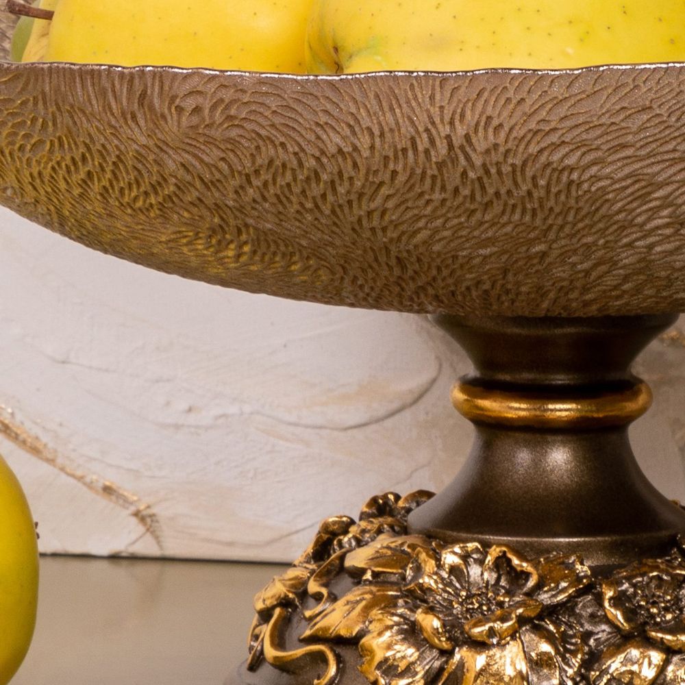 Фруктовница-конфетница Лето Бронза