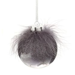 GAEM Набор из 12шт, Украшение новогоднее Шар "Перышко страуса", D 8 см, L35 W27 H9 см