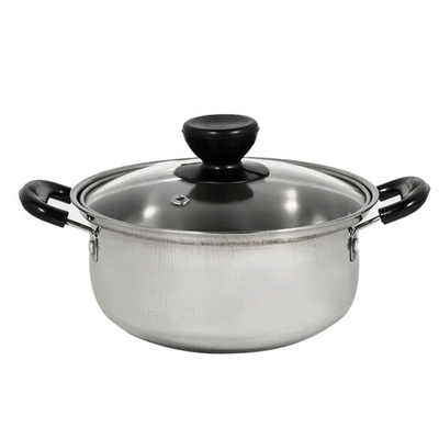 Кастрюля с крышкой из нержавеющей стали 1,5л, d=20см, арт.BZ-G020