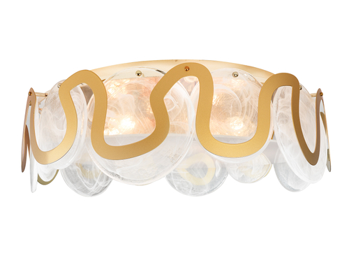 Потолочная люстра TR5327/6 GD/FR золото/белый матовый E14/6 max 40W D606*230