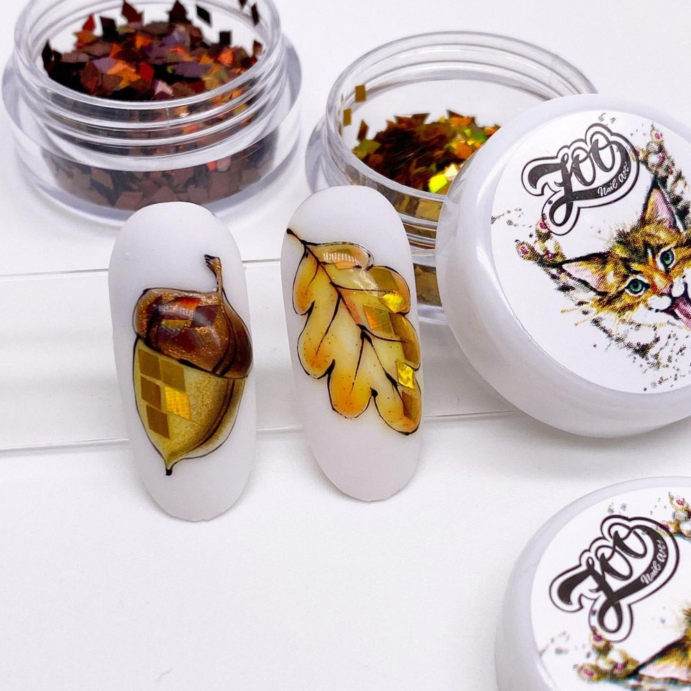 1146 Ромбики для дизайна Zoo (бронзовые)