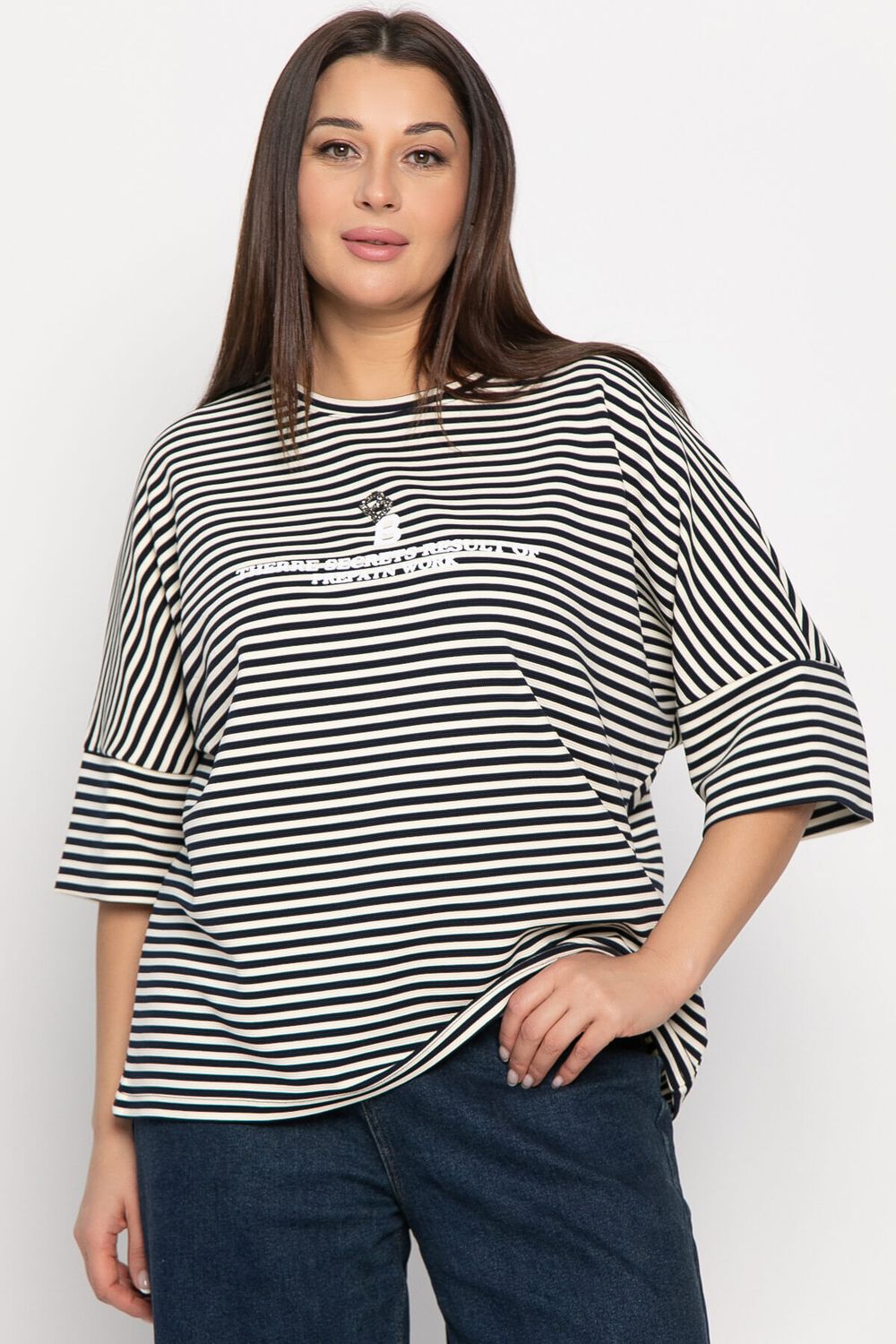 Блуза Монтана (бело-синяя) Б14887-20М LT Collection