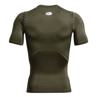 Мужская теннисная футболка Under Armour HeatGear Short Sleeve - marine green/white