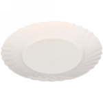 Тарелка «White magic» 25*2,3см стеклокерамика Фестоны