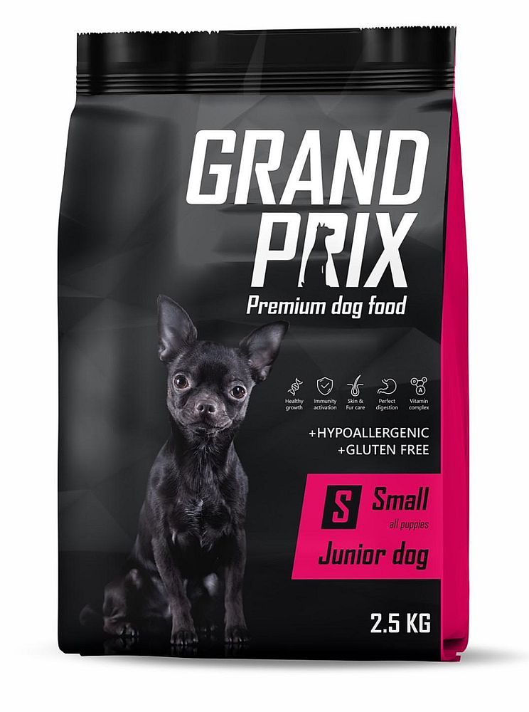 Сухой корм GRAND PRIX для взрослых собак мелких пород с курицей, пакет 2,5кг