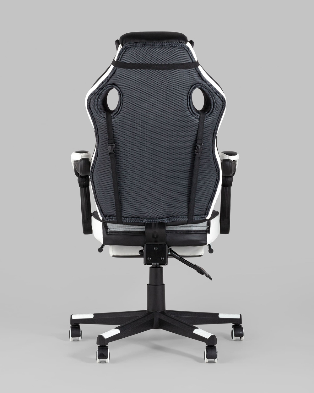 Кресло игровое TopChairs Virage черно-белое
