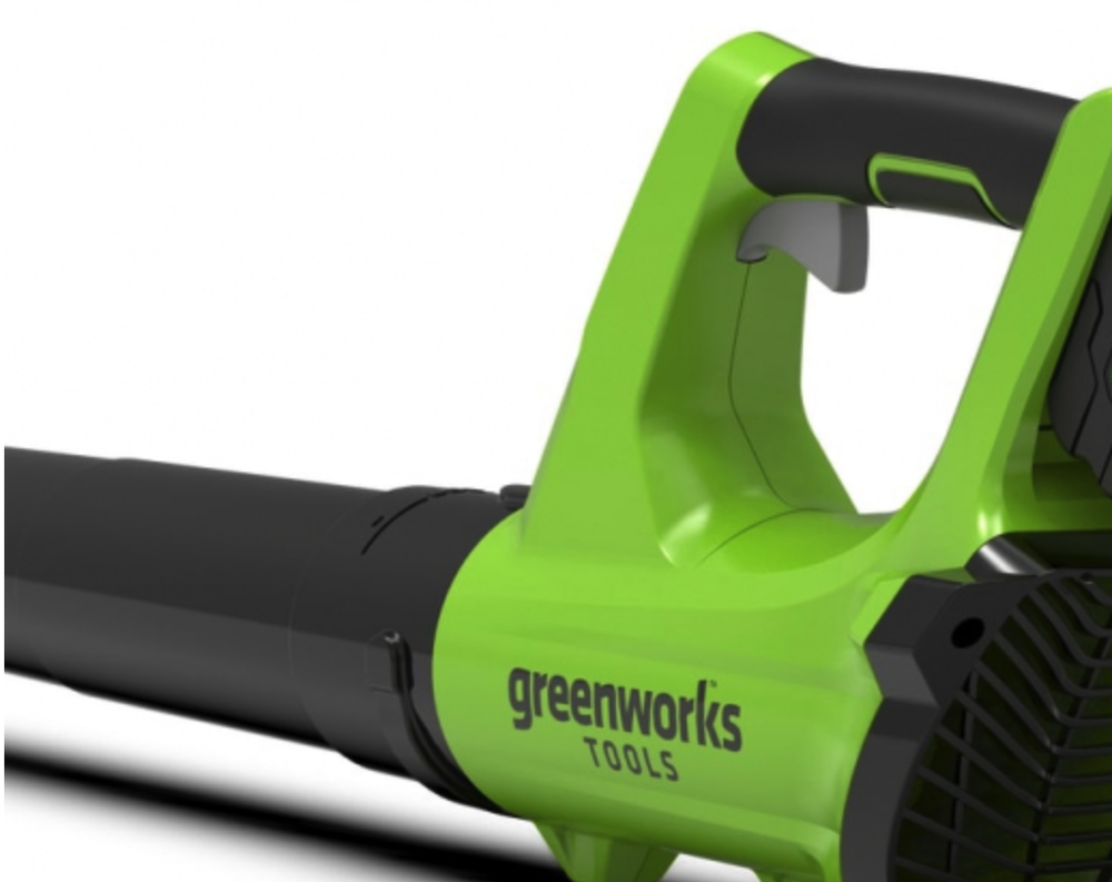 Воздуходувка Greenworks G24ABK2 24V (137 км/ч) аккумуляторная -  АКБ 4 А/Ч зарядка G24UC2 / 24V 2A
