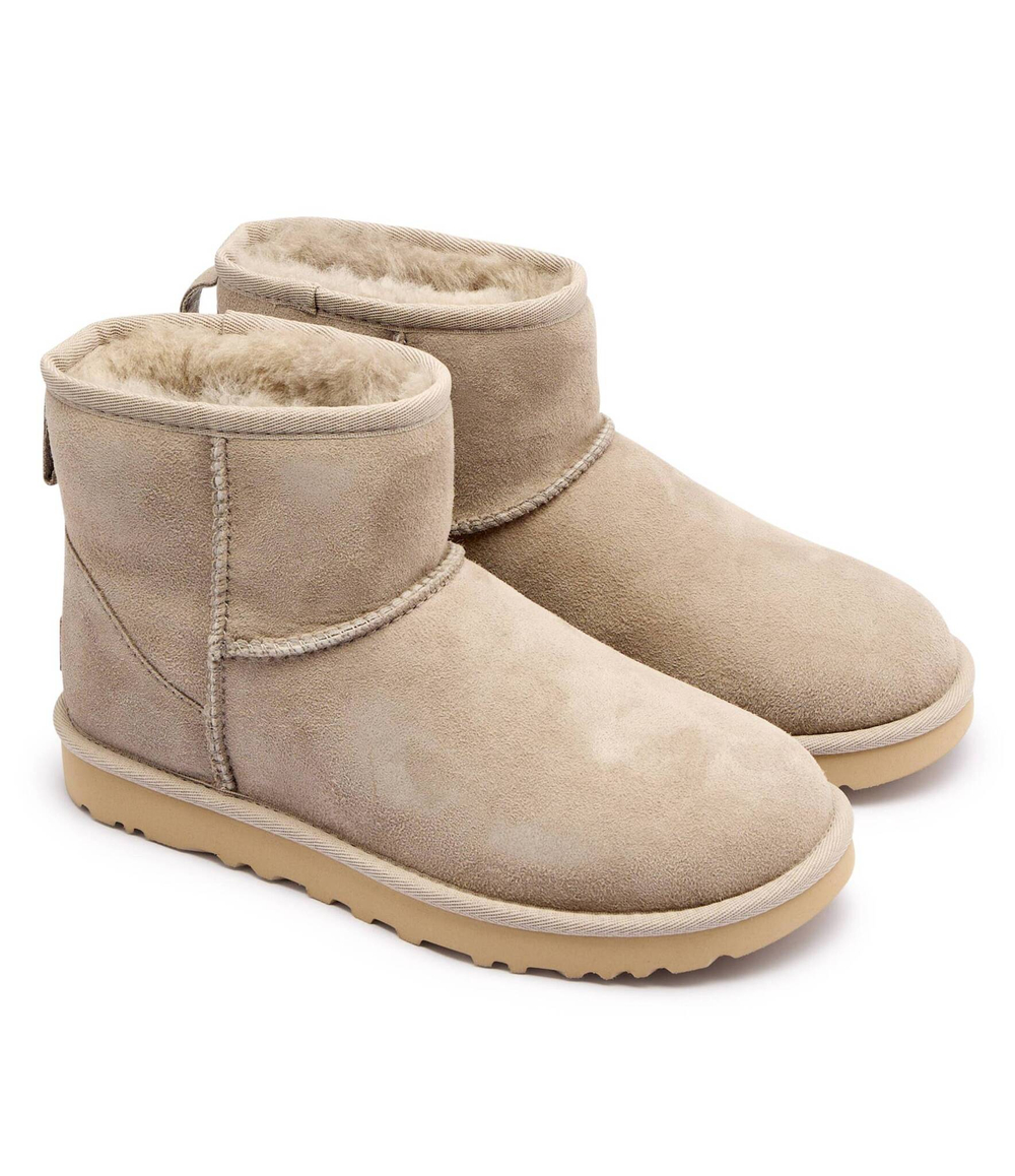 Кожаные угли classic mini ii UGG - бежевый(1016222)