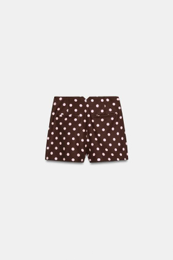 ZARA ШОРТЫ С ВЫСОКОЙ ПОСАДКОЙ, РАЗНОЦВЕТНЫЙ
