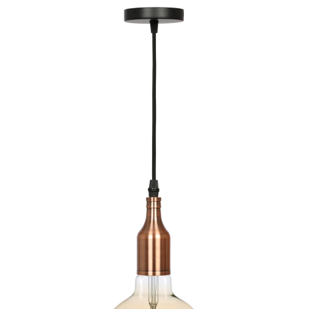 PL13 E27 - 6 RC Подсветка ЭРА Накладной, цоколь Е27, провод 1 м, цвет медь | Подвесные светильники