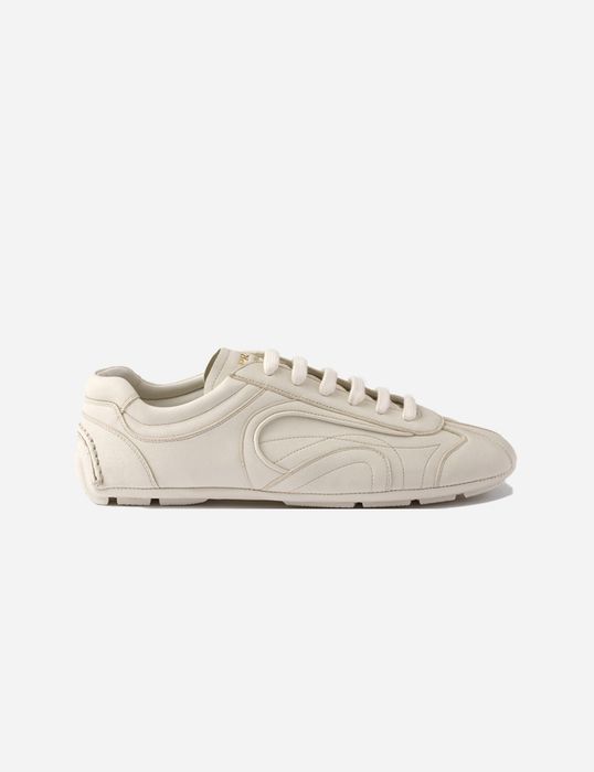Prada Montecarlo antiqued nappa leather sneakers