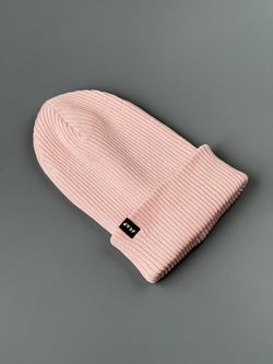 Шапка вязаная весенняя/осенняя МУЛА (Розовый)