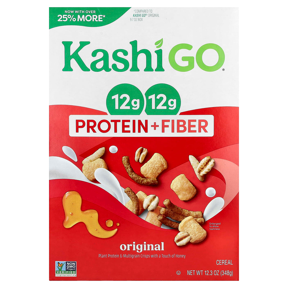 Kashi, GO®, хлопья с протеином и клетчаткой, оригинальный вкус, 348 г (12,3 унции)