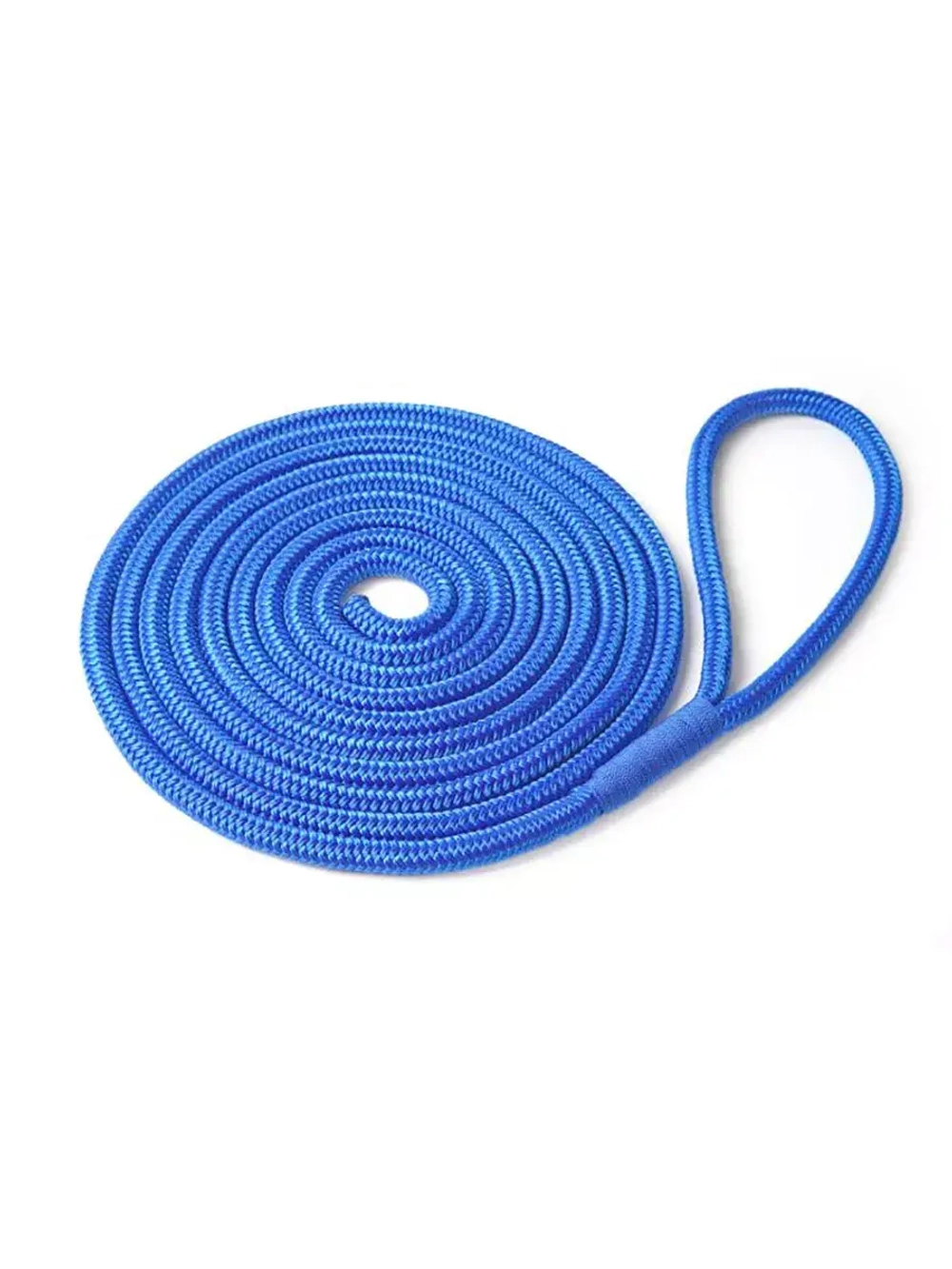 Швартовый трос 10,0 мм, 6 м, с огоном 30 см, синий