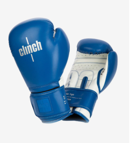 C137 Перчатки боксерские Clinch Fight 2.0 сине-белые