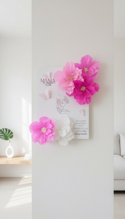 Открытка с цветами для мамы