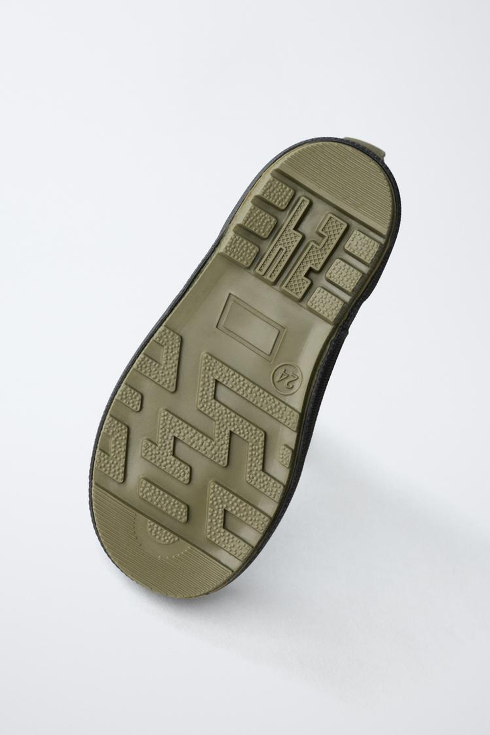 ZARA РЕЗИНОВЫЕ САПОГИ С ЭЛАСТИЧНОЙ ВСТАВКОЙ, ЧЕРНЫЙ