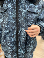 Куртка зимняя / синяя цифра