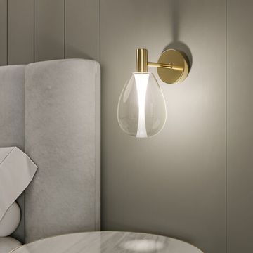 60175/1/ настенный светильник/ латунь