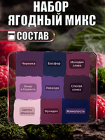 Набор меловых красок «Ягодный микс» баночки по 20 мл