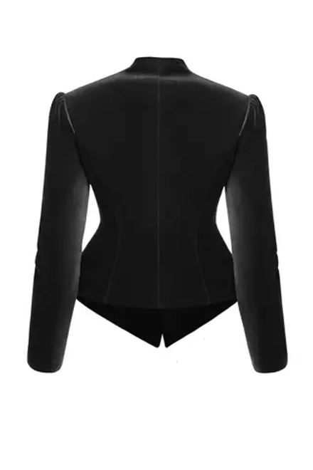 “Velvet moon” Жакет приталенный из шелковистого бархата