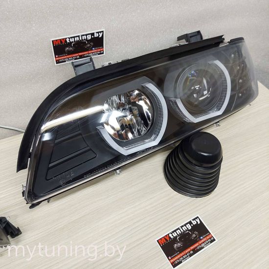 Передние фары Bmw 5 E39 daylight black