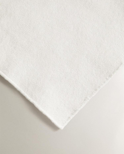 ZARA HOME ПЛОТНАЯ ХЛОПКОВАЯ САЛФЕТКА ПОД СТОЛОВЫЕ ПРИБОРЫ, БЕЛЫЙ