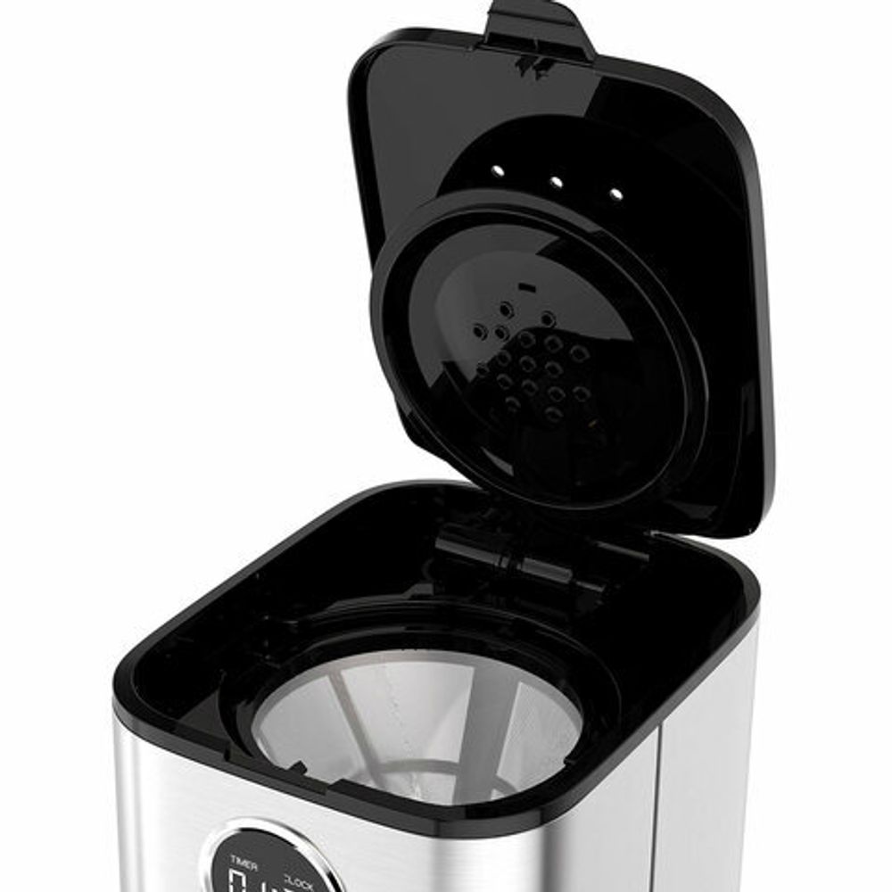 Кофеварка капельная BQ (БИ-КЬЮ) CM1007, 900 Вт, объем 1,5 л, поддержание температуры, серебристая, 86198274