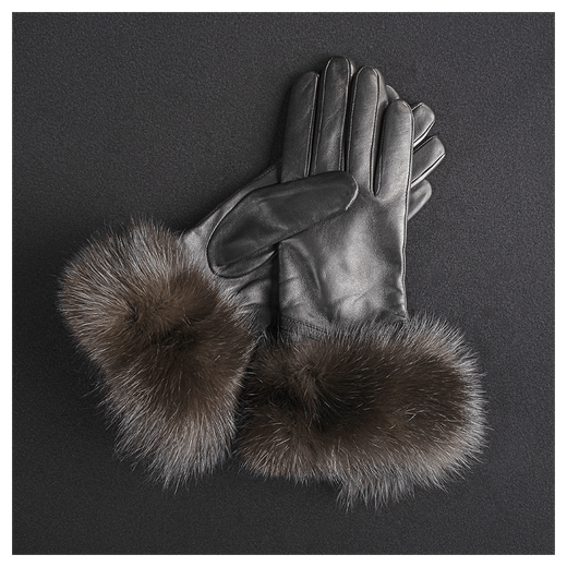 Перчатки с мехом «Соболь на опушке»