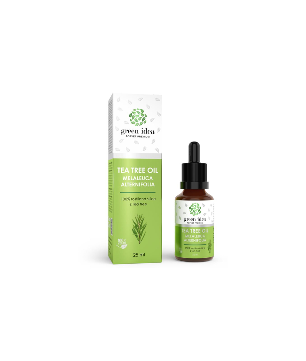 Green Idea  Topvet Premium Tea Tree oil - эфирное масло 100% /   25  ml  / GTIN 8595643602466