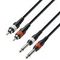 Adam Hall K3 TPC 0300 M - кабель аудио 2 x RCA (M) - 2 х TRS (jack) mono 6.3 mm, 0.22 мм2, 3 м, moul