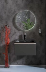 Тумба с раковиной Armadi Art Vallessi 60 антрацит матовый
