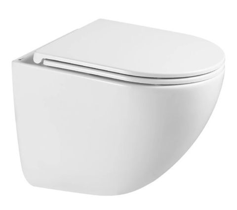 Унитаз Lemark GLAZER подвесной, безободковый с сиденьем микролифт