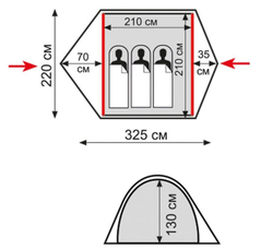Палатка-автомат Tramp Swift 3 V2 зелёный