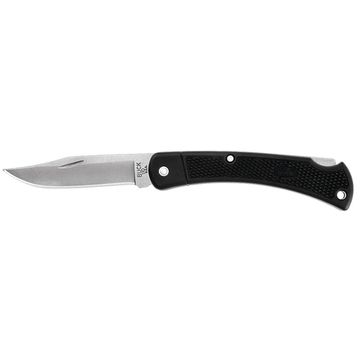 Складной нож BUCK 0110BKSLT Folding Hunter LT Knife c клинком из стали 420HC, рукоять ABS-пластик