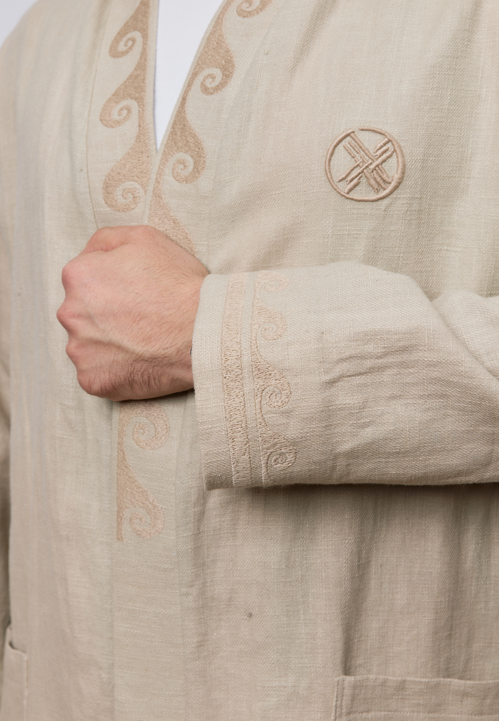 Шапан льняной OYU TOLQYN BEIGE