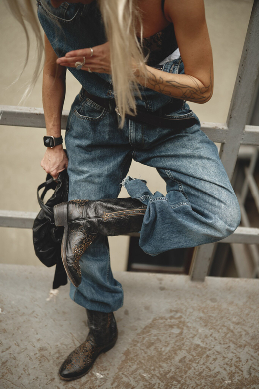 Upcycling комбинезон объемный